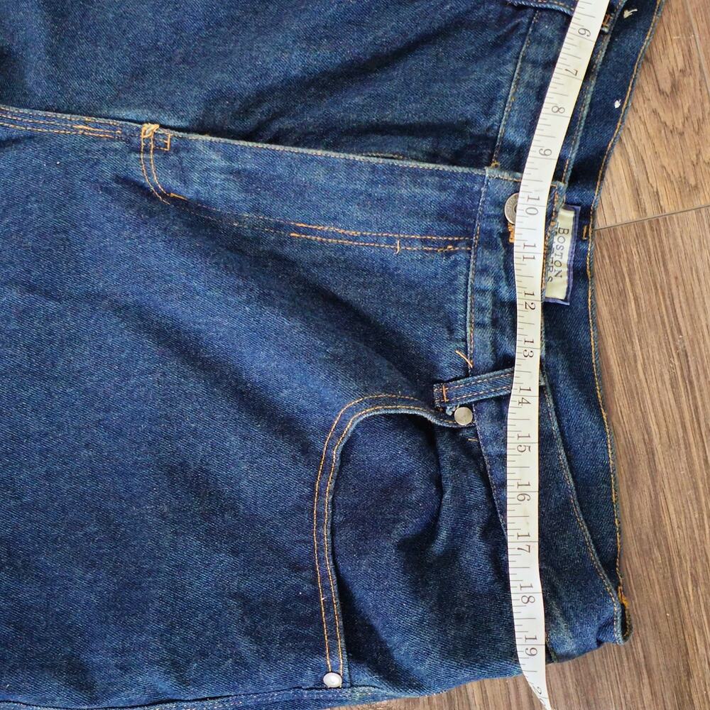 Boston Trader Carpenter Flannel Lined Blue Jeans Tag 40x30 Insulated - Picture 4 of 12